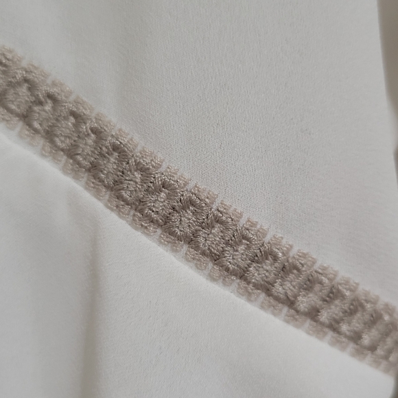 Vintage America Blues Embroidered Boho Peasant Top Bell Sleeves Size Sm Cream... - Picture 9 of 15